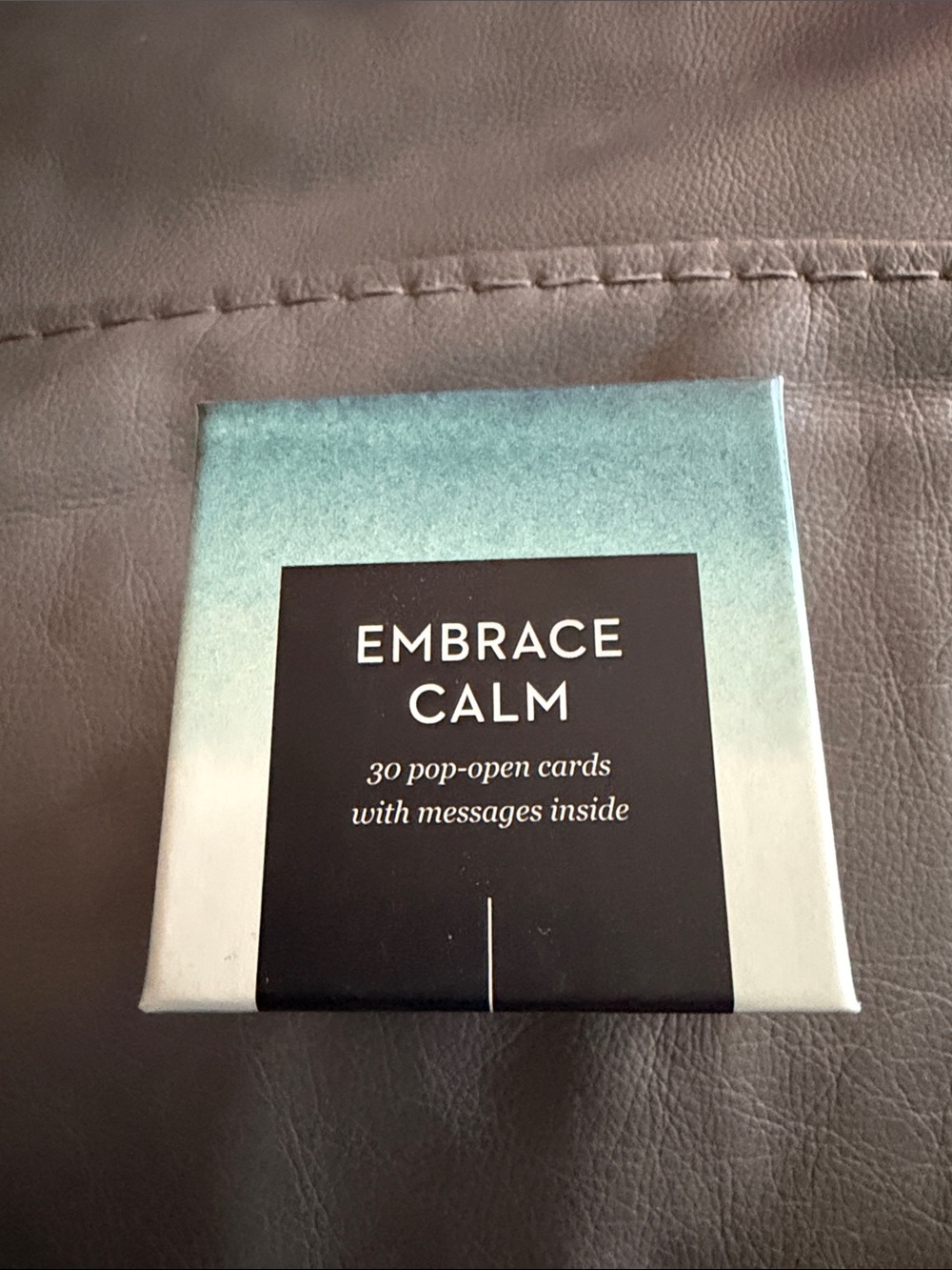 Embrace Calm Pop-Open Cards - Teal & Black